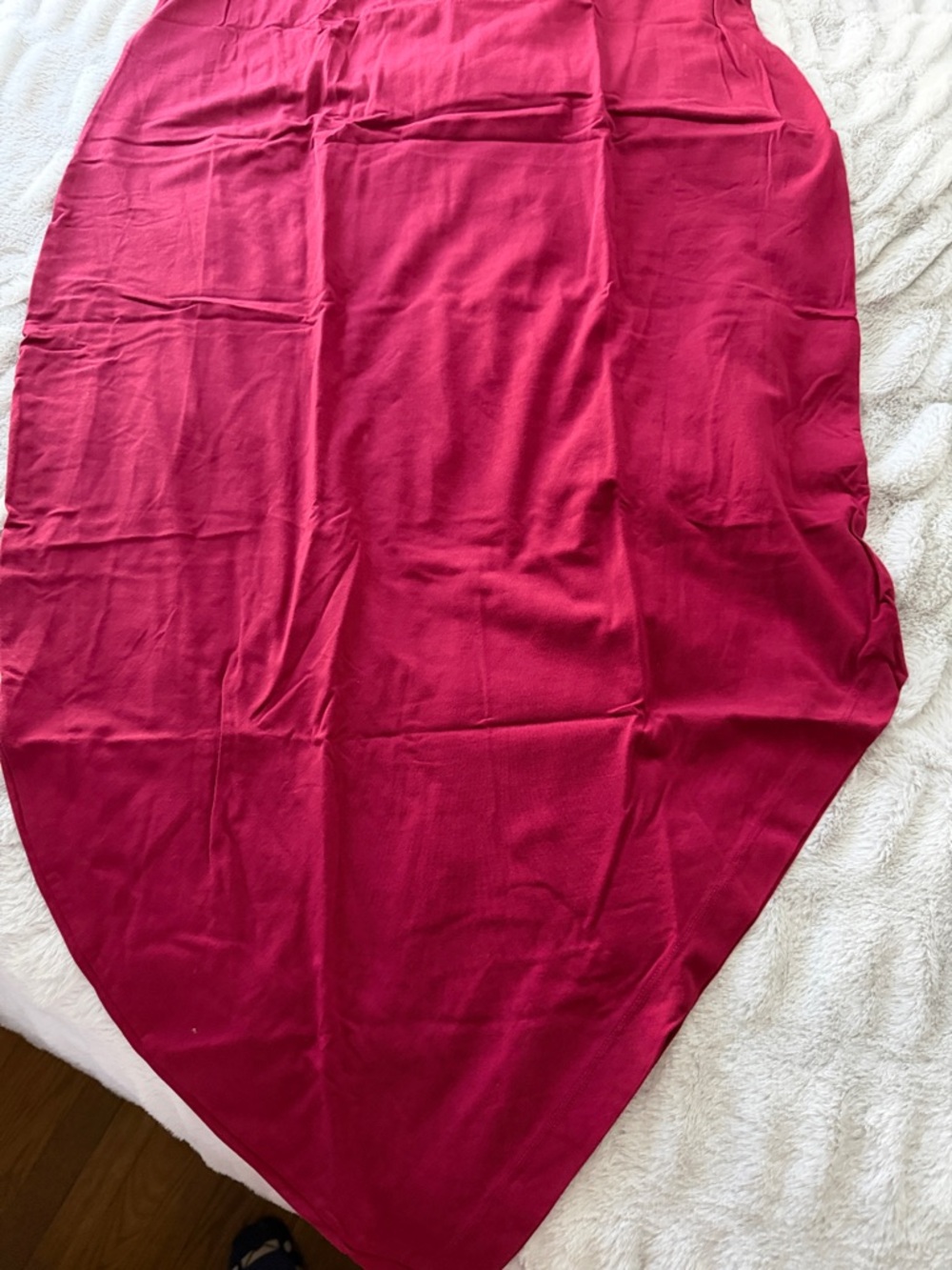 Universal Standard Asymmetrical Dress in Deep Pink